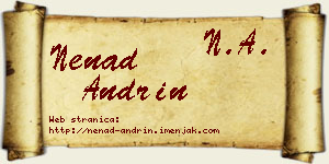 Nenad Andrin vizit kartica